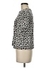 Ann Taylor LOFT Animal Print Silver Short Sleeve Blouse Size M - photo 5