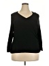 Due Per Due Black 3/4 Sleeve T-Shirt Size 2X - photo 1