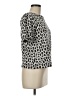 Ann Taylor LOFT Animal Print Silver Short Sleeve Blouse Size M - photo 4