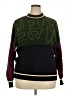 BOSS by HUGO BOSS Color Block Green Pullover Sweater Size 22 - photo 1