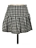 Shein 100% Polyester Houndstooth Gray Casual Skirt Size 6 - photo 1
