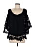 Muche et Muchette 100% Polyester Black 3/4 Sleeve Blouse One size - photo 1
