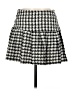 Shein 100% Polyester Houndstooth Gray Casual Skirt Size 6 - photo 2