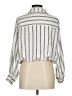Unbranded 100% Rayon Stripes Ivory Long Sleeve Blouse Size M - photo 2