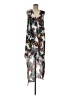 BCBGMAXAZRIA 100% Polyester Print Gray Cocktail Dress Size M - photo 1