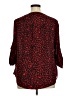 Torrid 100% Polyester Red 3/4 Sleeve Blouse Size 1X Plus (1) - photo 2