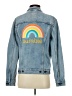 Levi's Graphic Solid Blue Denim Jacket Size S - photo 2