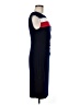 Connected Apparel Color Block Blue Casual Dress Size 8 - photo 4