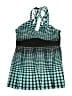 Unbranded Houndstooth Teal Swimsuit Top Size XL - photo 1