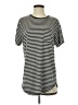 Assorted Brands Stripes Gray Short Sleeve T-Shirt Size S - photo 1