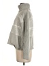 Mia + Tess Chevron-herringbone Gray Turtleneck Sweater Size M - photo 5