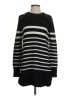 W by Worth 100% Cotton Color Block Stripes Black Pullover Sweater Size S - photo 1