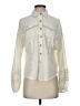 Free People Ivory Long Sleeve Blouse Size S - photo 1