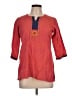 Westside Red 3/4 Sleeve Blouse Size L - photo 1