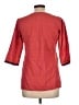 Westside Red 3/4 Sleeve Blouse Size L - photo 2