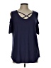 Unbranded Blue Short Sleeve Top Size L - photo 1