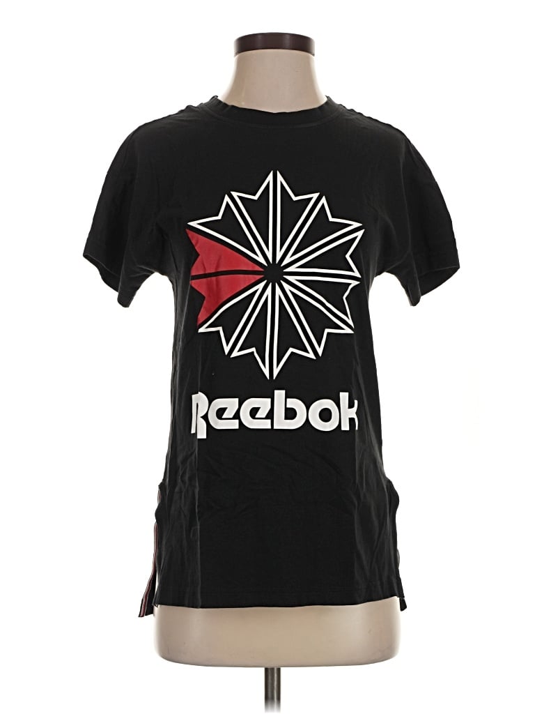 Pre-owned Reebok Short Sleeve T-shirt In Black