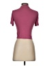 Babaton Burgundy Short Sleeve Turtleneck Size S - photo 2