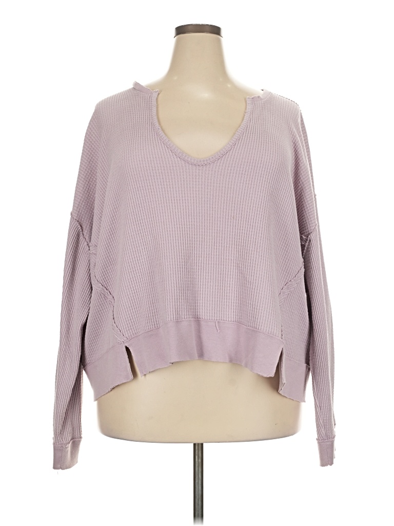 Pre-owned We The Free Long Sleeve T-shirt In Purple
