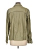 Modern Works Stripes Green Long Sleeve Blouse Size L - photo 2
