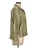 Modern Works Stripes Green Long Sleeve Blouse Size L - photo 4