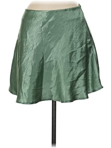 Double Zero Faux Leather Skirt (view 1)