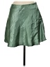 Double Zero 100% Polyester Solid Green Faux Leather Skirt Size M - photo 1