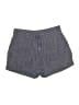 Athleta 100% Linen Chevron-herringbone Gray Shorts Size 6 - photo 1