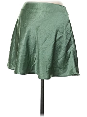 Double Zero Faux Leather Skirt (view 2)
