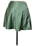 Double Zero 100% Polyester Solid Green Faux Leather Skirt Size M - photo 2