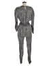 Maje 100% Cupro Tweed Gray Jumpsuit Size EU (FR) 40 / US 8 - photo 2