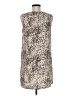 Topshop 100% Polyester Animal Print Ivory Cocktail Dress Size 6 - photo 2