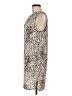 Topshop 100% Polyester Animal Print Ivory Cocktail Dress Size 6 - photo 5