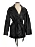 ASOS Design 100% Polyurethane Black Trenchcoat Size 6 - photo 1