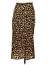 Veronica Beard Animal Print Brown Silk Skirt Size 2 - photo 2