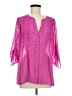 Chaus 100% Polyester Pink 3/4 Sleeve Blouse Size M - photo 1