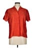 Assorted Brands 100% Silk Orange Short Sleeve Silk Top One size - photo 1