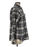 American Eagle Outfitters Plaid Black Gray Long Sleeve Button-Down Shirt Size M - photo 4