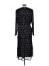 Assorted Brands 100% Polyester Print Black Casual Dress Size L - photo 2