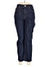 H&M Chevron-herringbone Blue Jeans Size 6 - photo 1