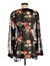 Joie 100% Silk Black Blouse Size L - photo 2