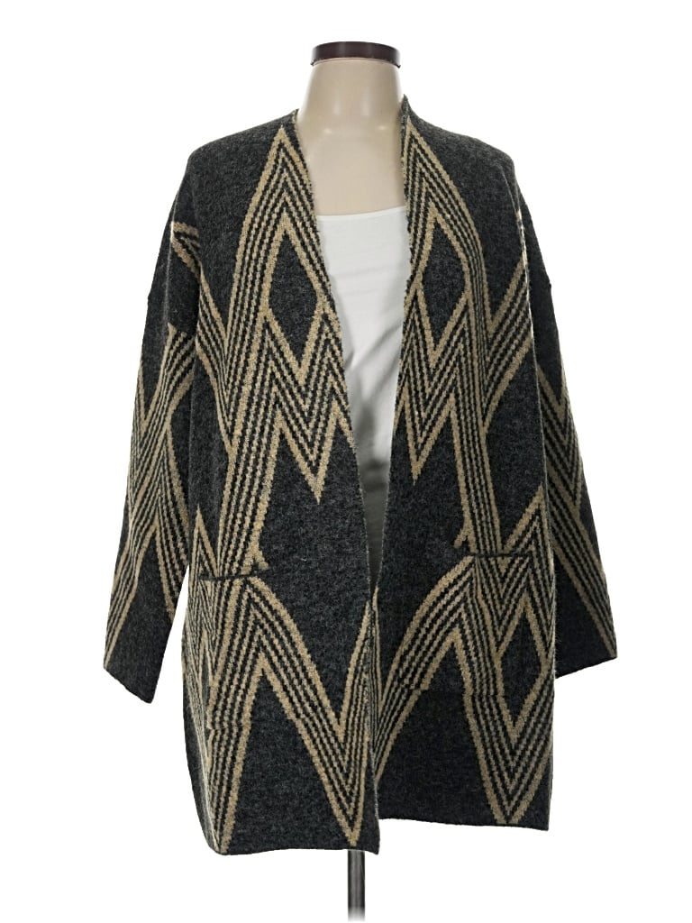 Pre-owned Joan Vass New York Cardigan Sweater In Black