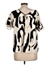Unbranded Animal Print Ivory Short Sleeve Blouse Size L - photo 2