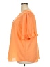 Haptics 100% Polyester Orange Short Sleeve Blouse Size 2X - photo 5