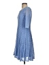 CHRIS McLaughlin 100% Polyester Polka Dots Blue Casual Dress Size 4 - photo 5