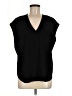 Vince. 100% Polyester Black Short Sleeve Top Size L - photo 1