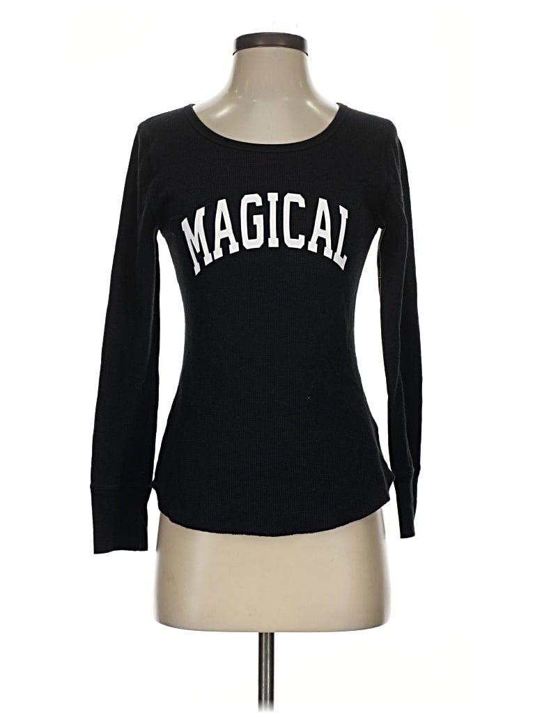Pre-owned Gap Long Sleeve T-shirt In Black