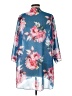 Unbranded 100% Polyester Blue Kimono Size L - photo 2