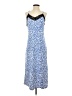 Culture Code Animal Print Blue Casual Dress Size S - photo 1