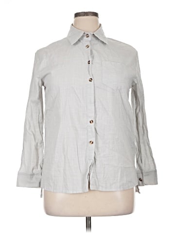 DAZY Long Sleeve Button-Down Shirt (view 1)